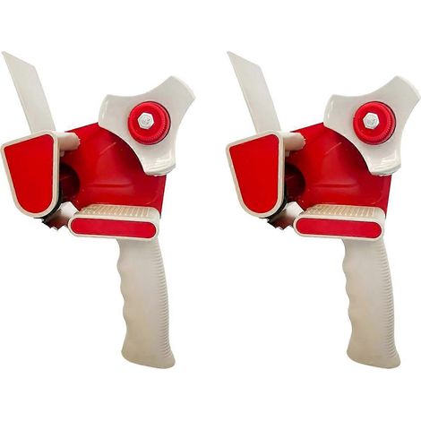 Abroller für Verpackungsband (2 Stück), kompatibel mit 5 cm breiten Klebebandrollen, ideal für gewerbliche Verpackungen und zum Verschließen von Kartons. (1/5)