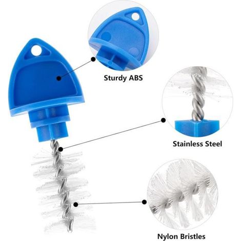 30 Brosses de Nettoyage pour Robinet de Bière, Bouchons 2-en-1 pour Tireuse, Plastique et Acier Inoxydable (1/3)