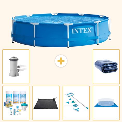 Intex Piscine Tubulaire Ronde - 366x76 cm - 7-pièces  S20438 (1/5)