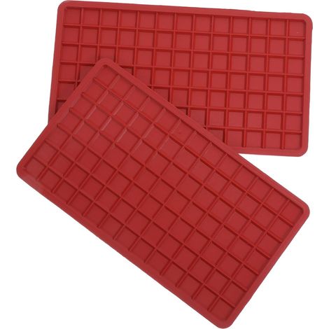 Tapis Repose-fer Lot de 2 Antidérapants et Résistants la Chaleur en Silicone Rouge Compact et Sécurisé pour Fer à Vapeur Tâches de Repassage (1/5)