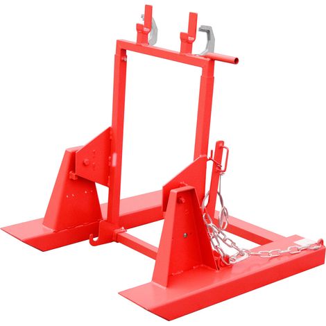 Bauer Mülltonnen-Kipper MK 240 mit Gabelzinkenaufnahme, 1x240l, Feuerrot