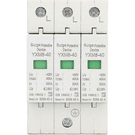 Dispositif de protection contre les surtensions 3P 40KA 420V pour la sécurité (1/5)