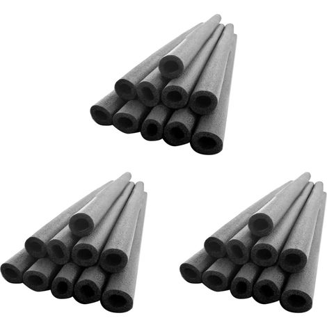 36 Pièces Manchons en Mousse pour Poteau de Trampoline, Remplacement du Rembourrage du Trampoline, Manchons de Protection pour Trampoline Tube en Mousse Noir (1/5)