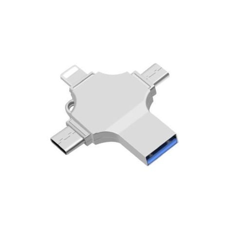 Mémoire externe pour iPhone, clé USB 32/64/128 Go, clé USB 4 en 1 (1/4)
