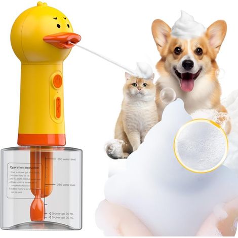 Dispensador automático de jabón NRYDEPET, mezclador de champú recargable, resistente al agua IPX7 (para mascotas y niños) (1/5)