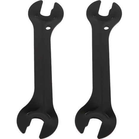 2 PIEZAS Llave para conos de bicicleta,llave para buje de pedal,llave de ajuste de cono de eje de buje de bicicleta 13/14/15/16 mm,color negro (1/5)