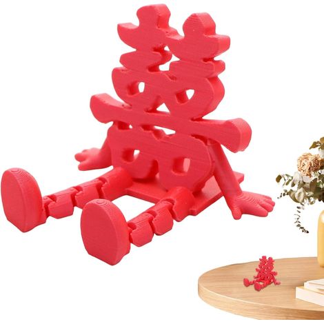Déco de Bureau pour le Nouvel An Ornement 3D de Vœux du Nouvel An Chinois Décor De Table Pour Fêtes pour Table Étagère Cheminée TV Table de Chevet (1/5)