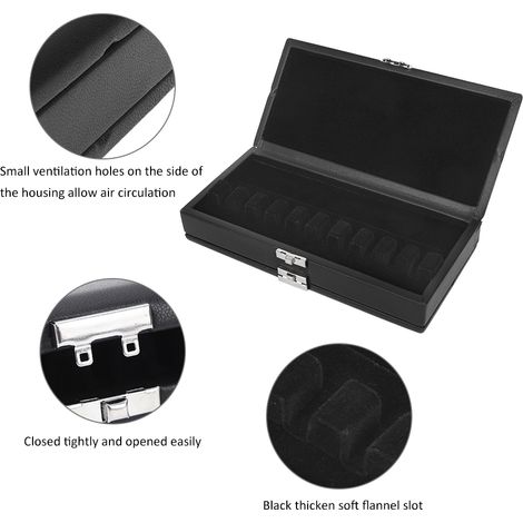 Étui imperméable noir pour 20 anches, accessoire de protection pour instruments à vent (1/5)