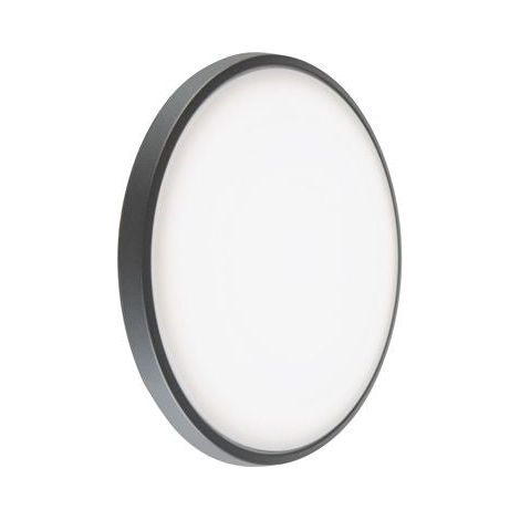 Plafoniera Tonda a LED da Interno 28W 3000K Grigia (1/4)