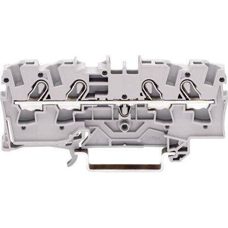 Borne pour conducteur de protection WAGO 2004-1407 6.20 mm ressort de traction Affectation: terre ve
