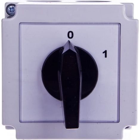 Nockenschalter 0-1 4P 25A im Gehäuse 4G25-92-PK R114 63-840398-031