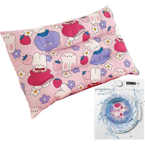 Oreiller pour Tout Petit,Oreiller Bébé Motif Dessin Animé Coussin Moelleux Décoratif Mignon pour Lit Canapé Siège Auto Voyage Décoration (1/5)