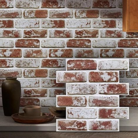 3D Adhesive Brick Wall Panels, 30 x 30 cm (1/5)