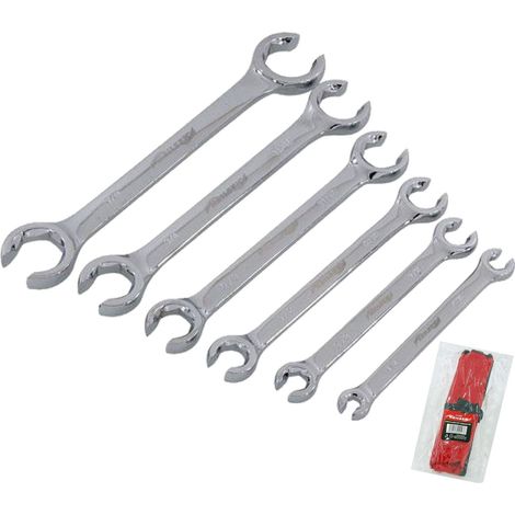 Neilsen Flare Nut Wrench Open-Ended Brake Pipe Spanner Set 6pc 1/4" - 1" (1/2)