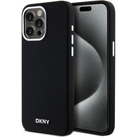 Custodia MagSafe in silicone liquido dkny per iPhone 14 Pro Max, colore nero (1/5)