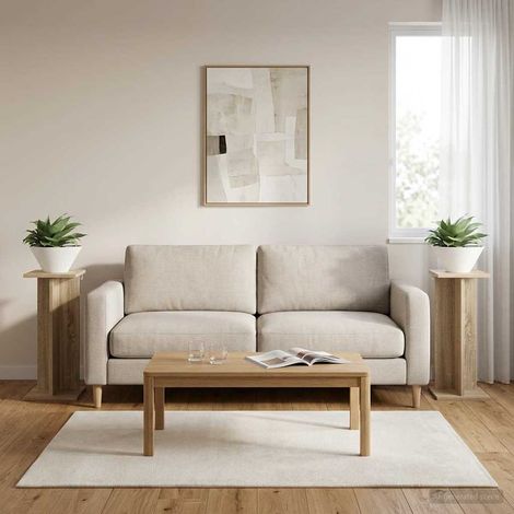 Teenpull – Pflanzenständer 2 pcs Sonoma-Eiche 25 x 25,5 x 60,5 cm (1/5)