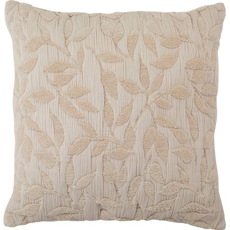 Cuscino in cotone e lino jacquard lehto 50x50cm - Atmosphera créateur d'intérieur (1/4)