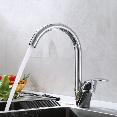 Robinet de cuisine en cuivre rotatif à 360 degrés pour cuisine Rv Camper Laundry Outdoor Farmhouse (1/2)
