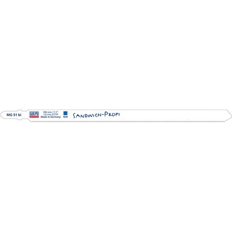 Lames pour scie sauteuse Wilpu MG 51 bi Sandwich-Profi 5 unités (1/2)