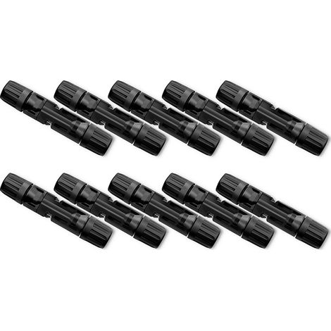 Qoltec Solarstecker  MC4 Stecker  1000V  Stecker + Buchse  10 Stk. (1/5)