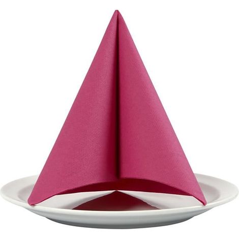 Serviette de table effet tissu colorée et résistante, une épaisseur. réf 598009