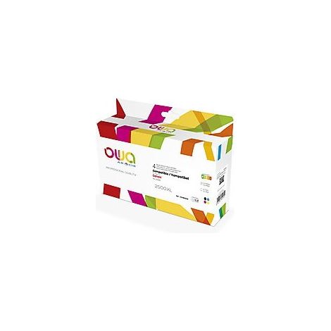 Pack de 4 cartouches OWA compatible Canon PGI2500 Noir Cyan Magenta Jaune pour imprimante jet d'encre (1/5)