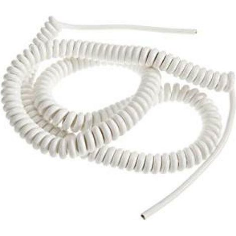 Fai cavo spiralato sezione 3x1 bianco 10 metri 2024