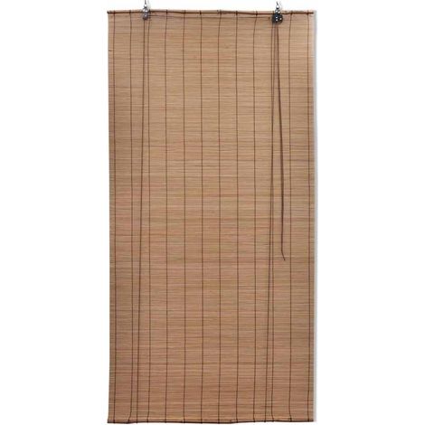 Tende a rullo Tenda avvolgibile in Bambù 2 pz 100x160 cm Marroni (1/3)