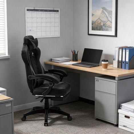 Chaise de bureau respirante,chaise ESport,chaise de jeux,chaise de conférence stylée,fauteuil inclinable (uniquement avec chaises de bureau)(CHI) (1/5)