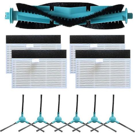 Kit de pièces de rechange pour aspirateur robot Ultenic T10 Lite : brosse latérale principale et filtres HEPA. (1/5)