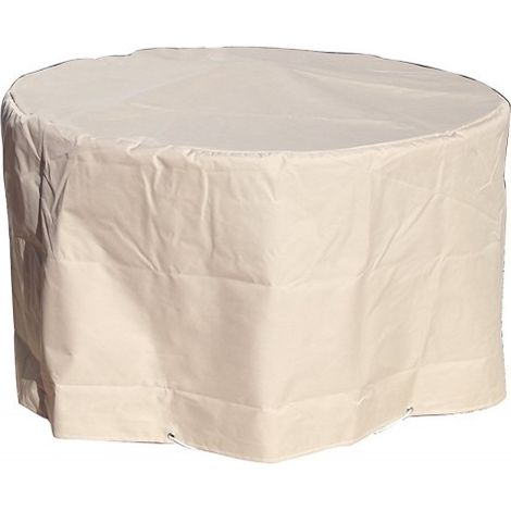 Housse Table ronde ⌀120 x h 70 cm Beige (1/2)