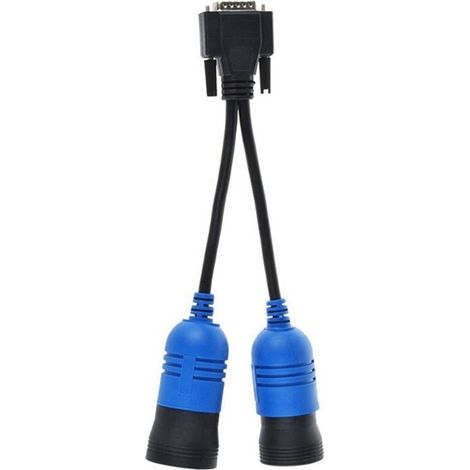 Color: see photo. Material: Plastic 405048. 6/9-pin Y-cable for OB automotive applications. (1/5)