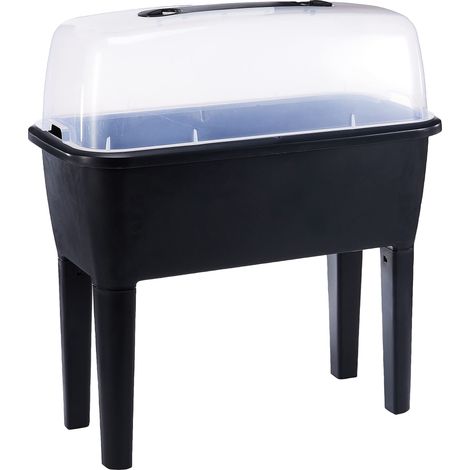 Jardinière serre 52 litres 77 x 38 x 82 cm anthracite (1/5)