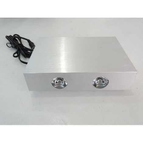 Applique murale LED blanche acier brossé 4x1W 12V 130x95x30mm Sylvania (1/3)