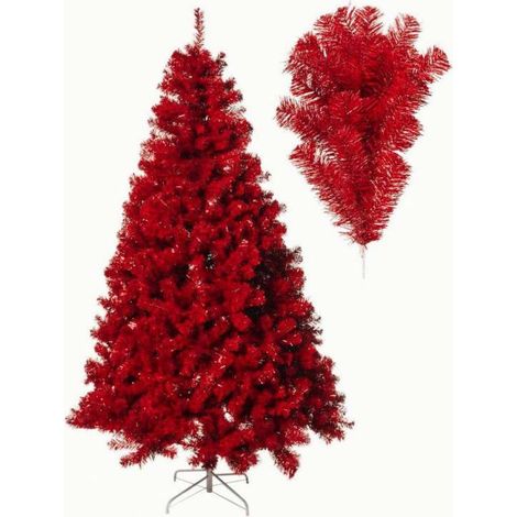 Sapin de noël artificiel rouge 2m70 2350 branches
