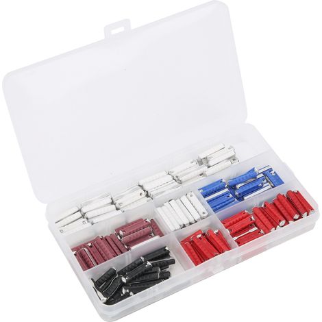 Kit de 200 fusibles automobiles en forme de torpille (5 A, 8 A, 16 A, 25 A, 40 A) pour véhicules d'Europe de l'Est