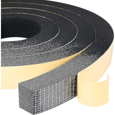 Striscia sigillante in schiuma, 2 rotoli, 25 mm (larghezza) x 20 mm (altezza) x 4 m (lunghezza), sigillante, resistente alle intemperie, antiurto, anticollisione per mobili. (1/4)