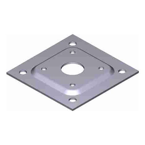 Base Colonnina Nera 70X70Mm Ricambio CAME 119RIR079
