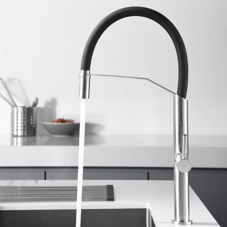 IMEX - grifo monomando de cocina extraíble acero (1/5)