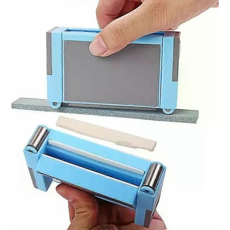 Outil de ponçage pour sillet de guitare, outil de ponçage pour plaque de protection de guitare, pour la réparation du manche de guitare avec du papier de verre auto-adhésif (1/4)