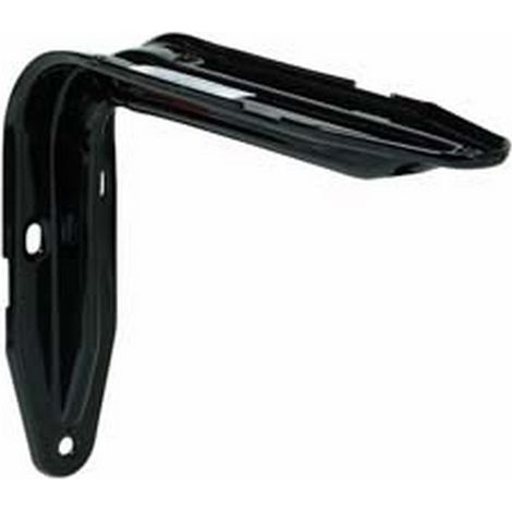 10PZ MENSOLA "EUROPA" NERA - mm.200x38x140h. colore nero