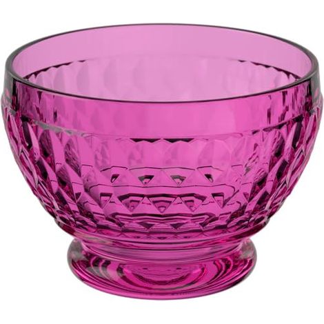 coupe, 250 ml, coupe en cristallin pour les fruits et snacks, résistant au lave-vaisselle, rose (1/3)