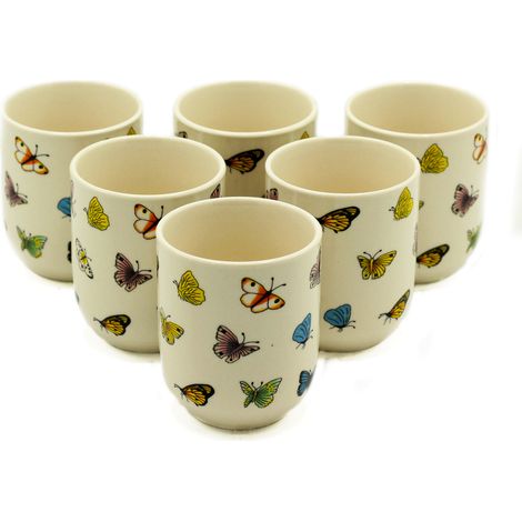 Tasses à Tisane - Papillons- Vendu par 6 (1/2)