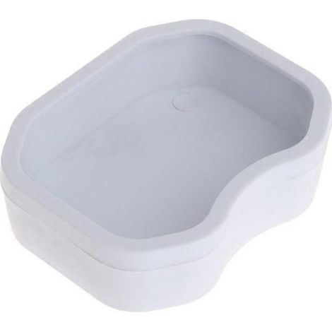 Gamelle d'eau pour reptiles - Bol alimentaire blanc taille M pour gecko, araignée, scorpion, caméléon et  reptiles de compagnie (1/4)