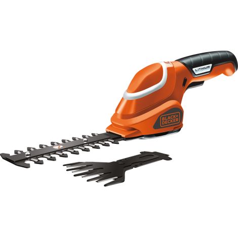 Kit cisaille / diluant Black & Decker GSL700 fonctionnant avec un taille-haie e'lectrique a' batterie lithium 7 V - 1,2 Ah