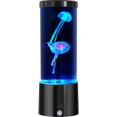 Lampe méduse colorée avec télécommande, lampe sensorielle relaxante pour enfants et adultes, veilleuse d'ambiance (1/5)