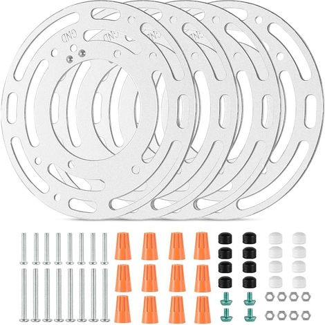 Lot de 4 supports de fixation universels pour lampes avec (1/5)
