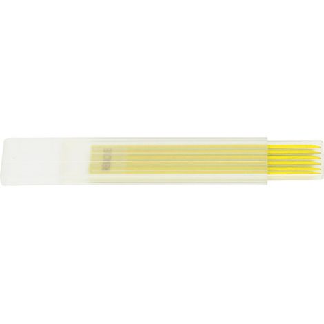 24 recharges de crayons de charpentier, mine graphite 2,8 mm, jaune, longue durée (1/5)