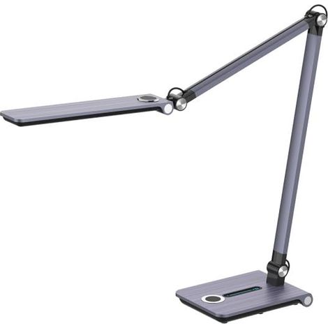 Lampe articulée 10 W 800 lm 3000-4500-6000 K avec réglage d'intensité et mémoire, orientable, idéale pour l'éclairage de bureau et la lecture.