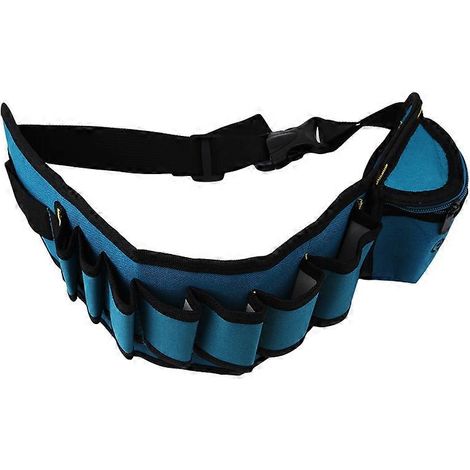 Sacoche banane Oxford 1 pièce, sac à outils portable, ceinture porte-outils pour électricien, vis, clous, embouts, pinces, outils de réparation, poches (1/5)